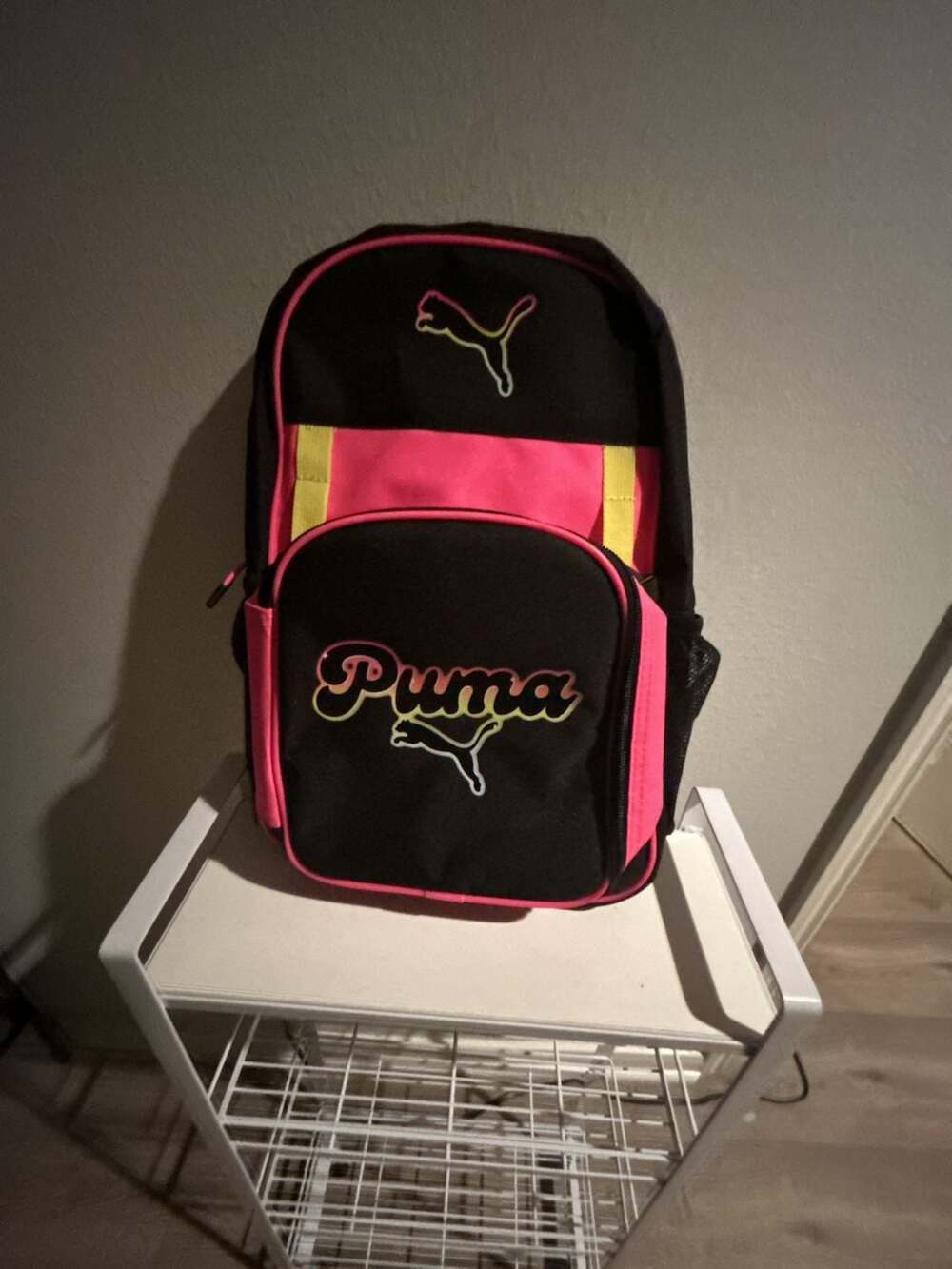PUMA Evercat Duo Combo Pack 2.0 Kids Backpack and Lunch Box Set Black Pink Yello